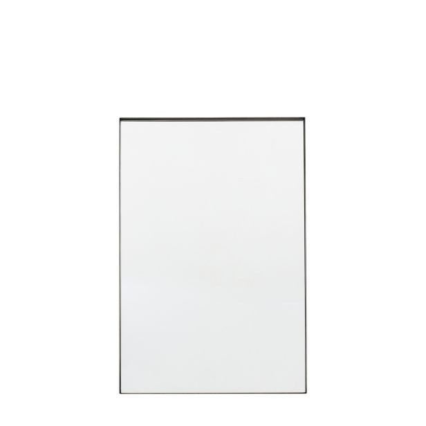 Gallery Hurston Rectangular Mirror, 90x60cm, Black