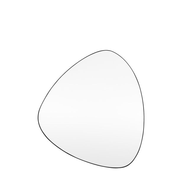 Gallery Caesars Free Form Mirror, 70x60cm, Black