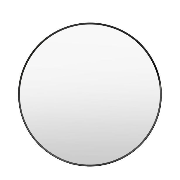 Gallery Holworth Round Mirror, 80x80cm, Black