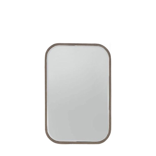 Gallery Logan Rectangular Mirror, 96x65cm, Distressed Champagne