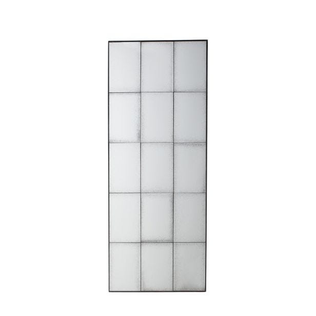 Gallery Boxley Window Pane Rectangular Mirror, 160x62cm, Antique Gold