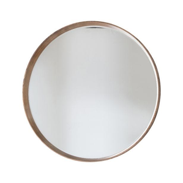Gallery Keaton Round Mirror, 100x100cm, Oak
