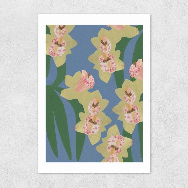 Orchids Printed Artwork by Katy Welsh, A2
