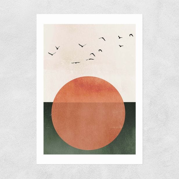Rising Printed Artwork by Kubista, A2