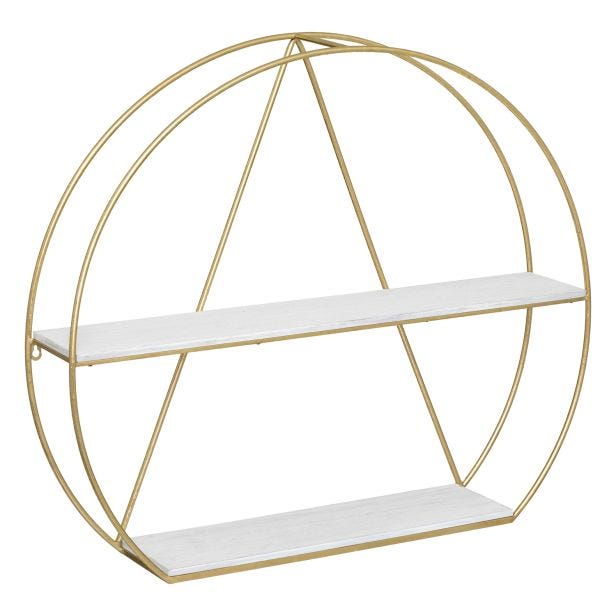 Atmosphera Maddy Wall Shelf, Gold