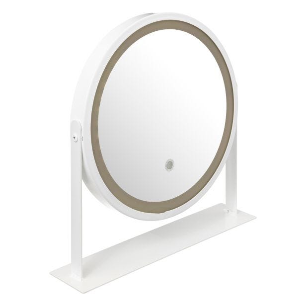 5five Free Standing LED Mirror, White
