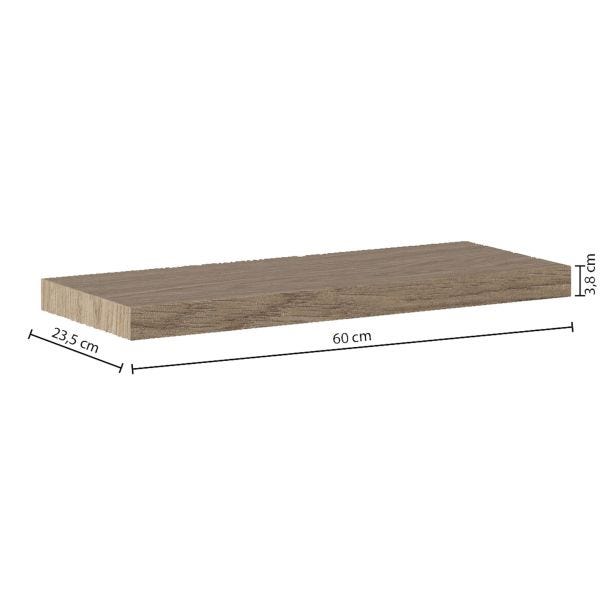 5five Fixy Wall Shelf, 60cm, Oak