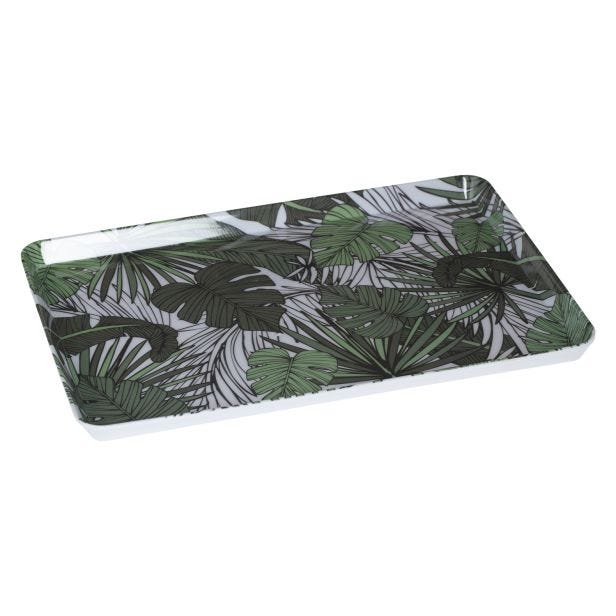 5five Melamine Jungle Tray, 45x30cm, Green