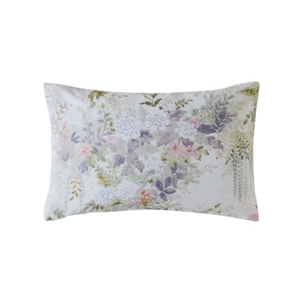 Laura Ashley Linlithgow Standard Pillowcase Pair, Pale Lavender