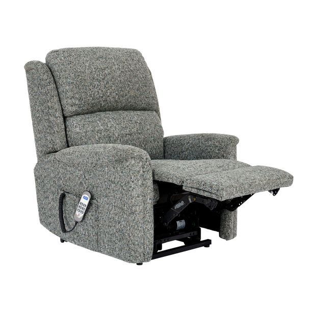 Celebrity Farndon Petite Power Recliner Fabric Armchair, Luna Peacock