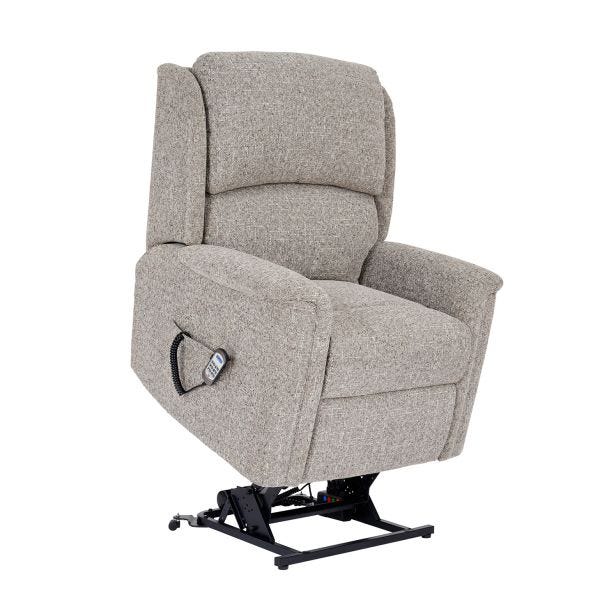 Celebrity Farndon Grande Lift & Rise Recliner Fabric Armchair, Luna Silver