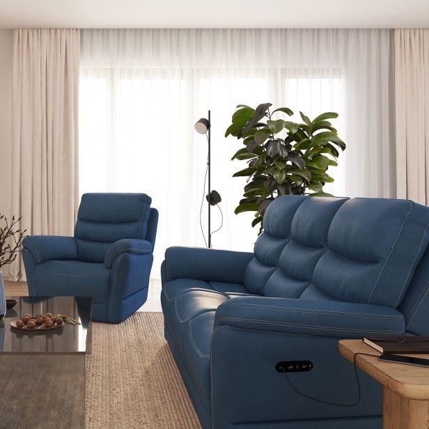 La-Z-Boy Anderson 3 Seater Fabric Sofa, Altara Charcoal