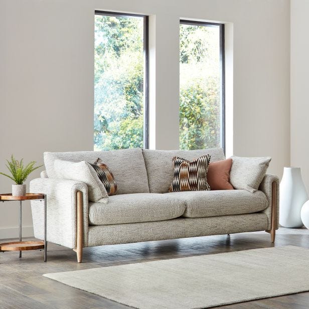 Casa Ascot 3 Seater Fabric Sofa, Knowle Marine
