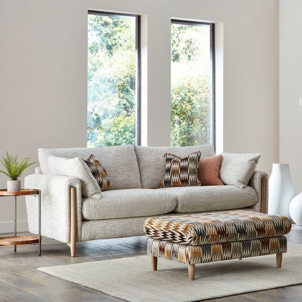 Casa Ascot 2 Seater Fabric Sofa, Knowle Marine