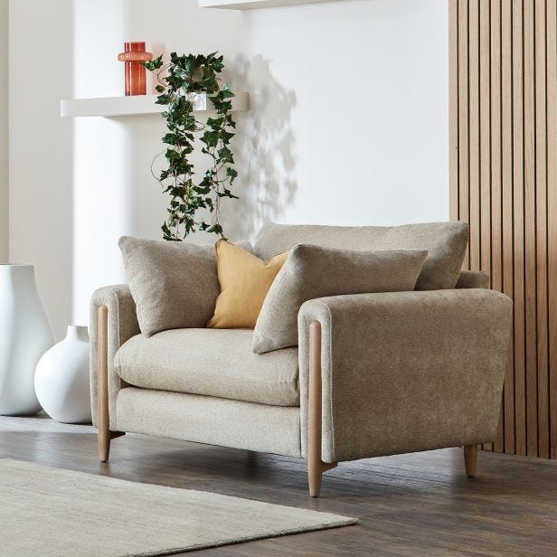 Casa Ascot Fabric Armchair, Suave Stone