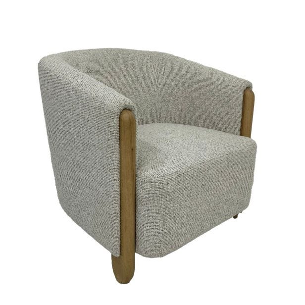 Casa Jolie Fabric Accent Chair, Natural 