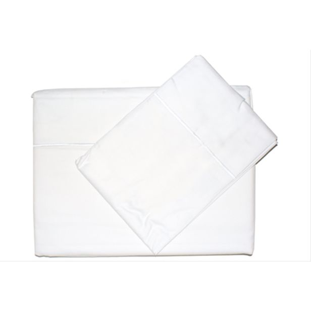 Belledorm 400 Thread Count Egyptian Cotton Flat Sheet, King, White