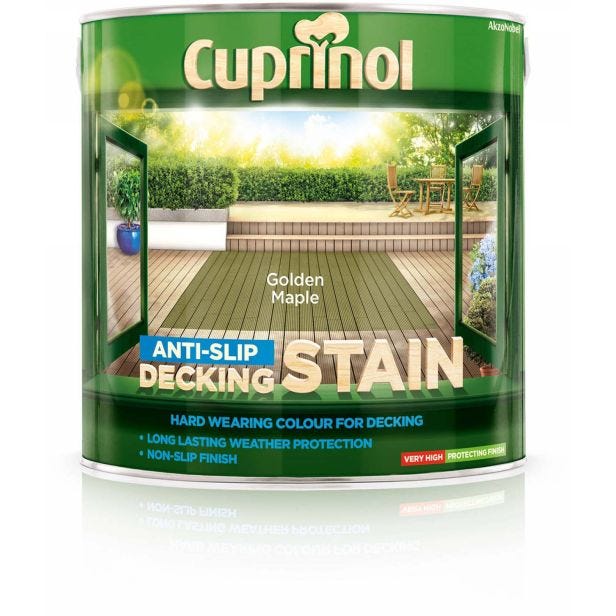 Cuprinol Ultra Tough Decking Stain, 2.5L, Golden Maple