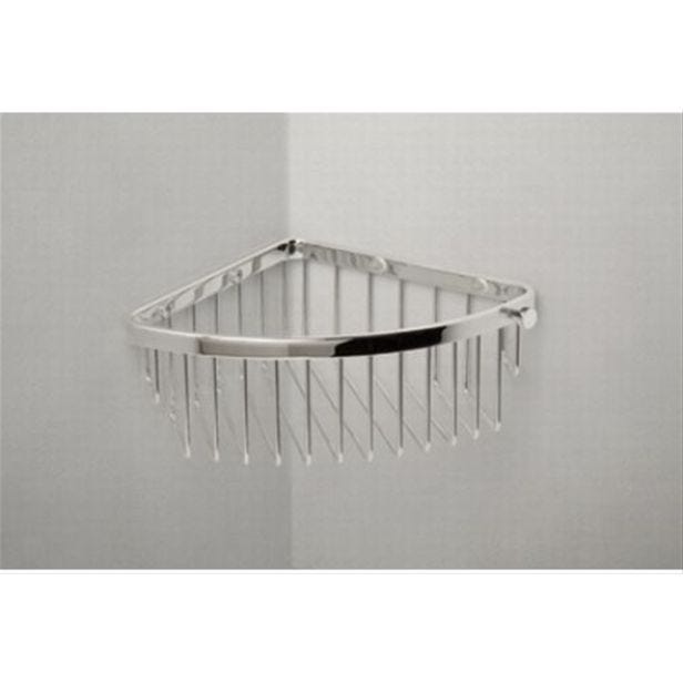 Miller Classic Corner Wire Basket, Chrome