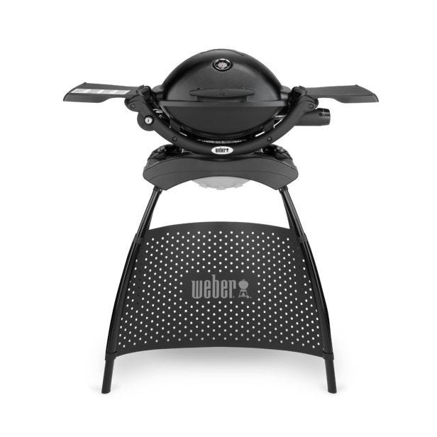 Weber Q1200 Black Line Gas Barbecue & Stand, Black