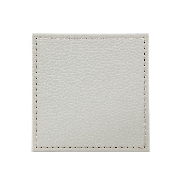 Denby Faux Leather Coasters, Set of 4, Natural