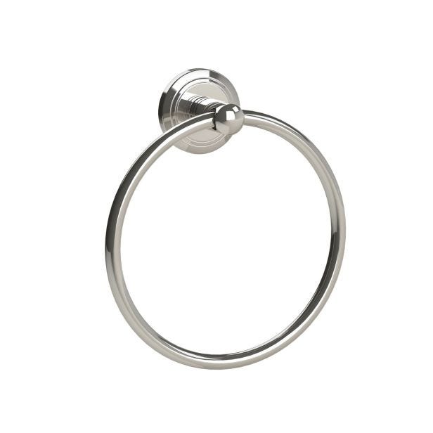 Miller Oslo Towel Ring, Polished Nickel 