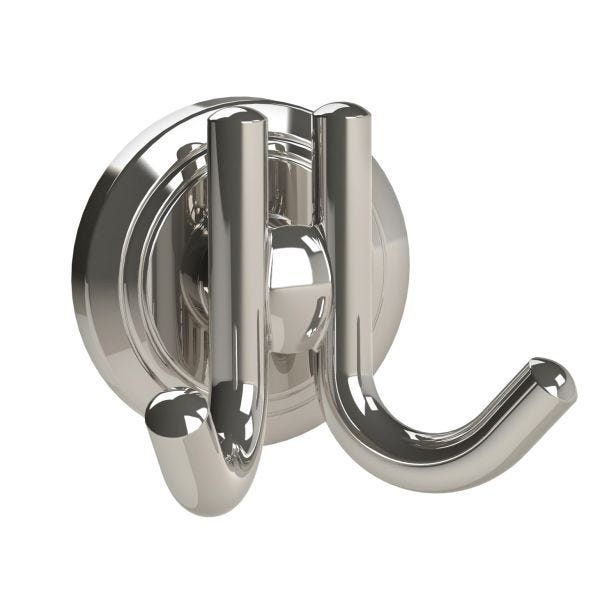 Miller Oslo Double Hook, Polished Nickel 