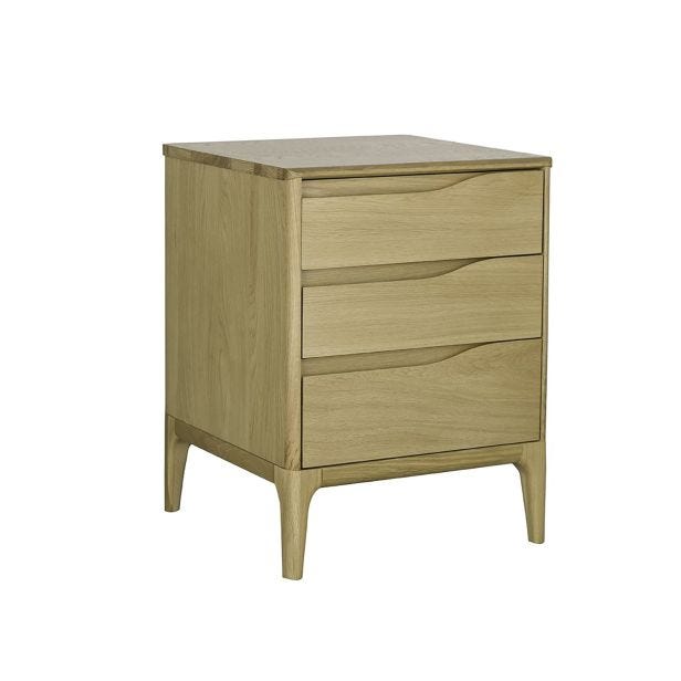 Ercol Rimini 3 Drawer Bedside Cabinet