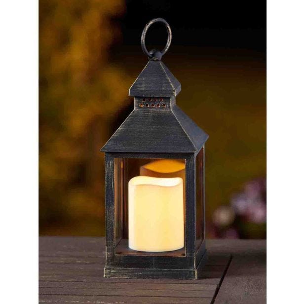 Smart Garden Outdoor Kentish Lantern, Brushed Gold