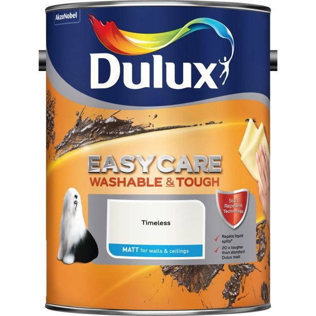 Dulux Easycare Matt Emulsion Paint, 2.5L, Timeless