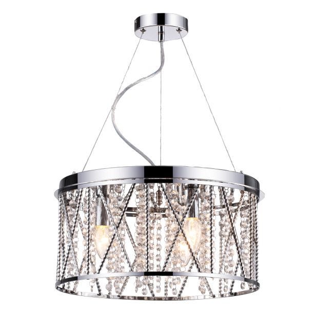 Casa Charlotte Ceiling Pendant, Chrome