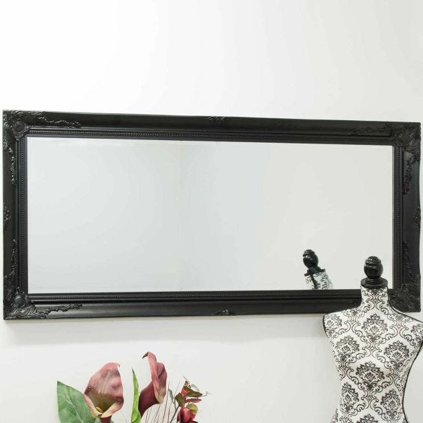 Mirror Outlet Buxton Leaner Mirror, 170x79cm, Black