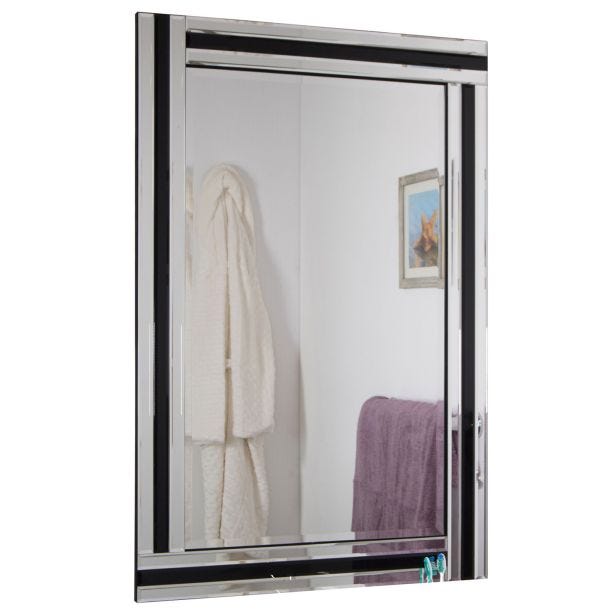 Mirror Outlet Dalton Mirror, 90x60cm, Black