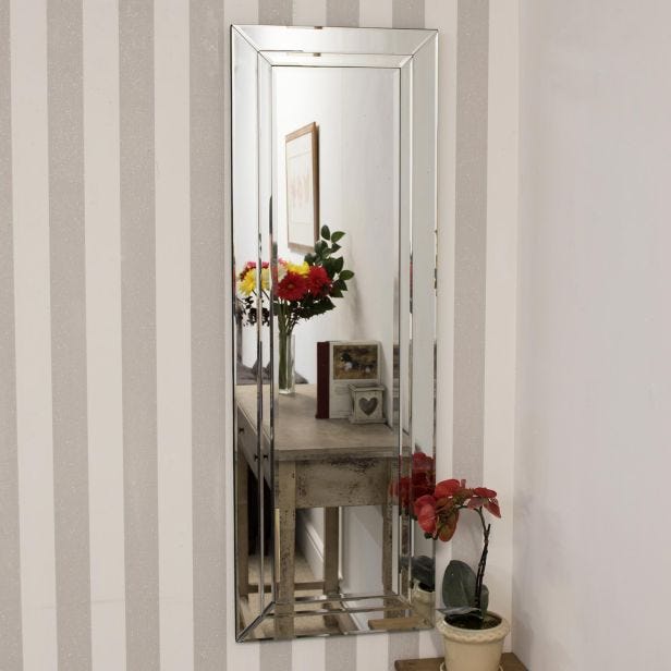 Mirror Outlet Cranbury Frameless Mirror, 120x40cm