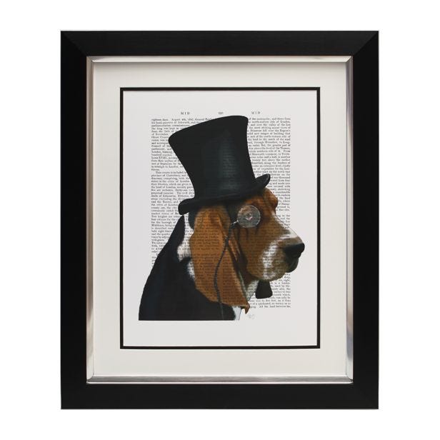 Complete Colour Basset, Framed Picture