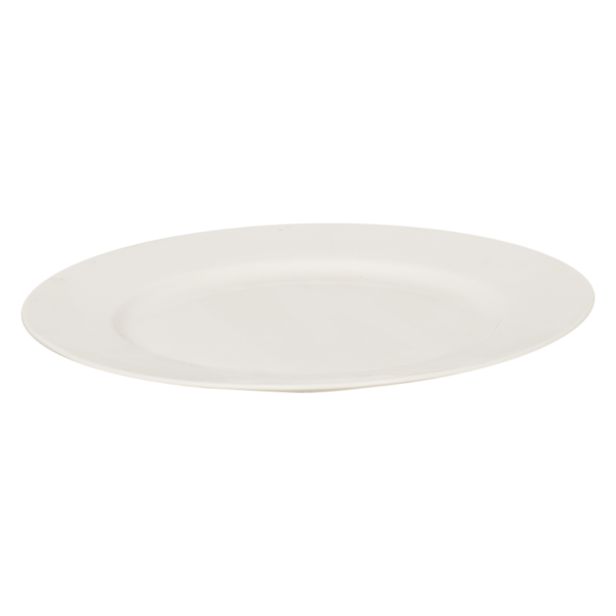 Casa Rim Dinner Plate, 27.5cm, White