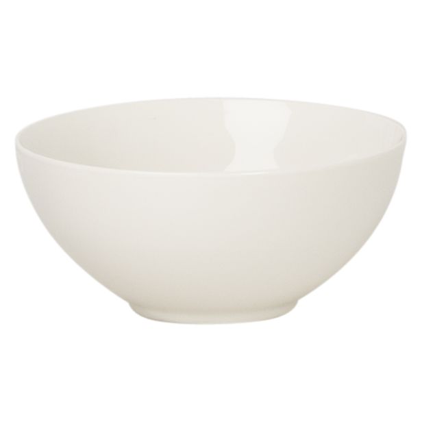 Casa Coupe Cereal Bowl, 14cm, White