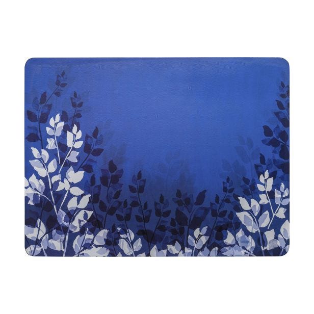 Denby Blue Foliage Placemats, Set of 6