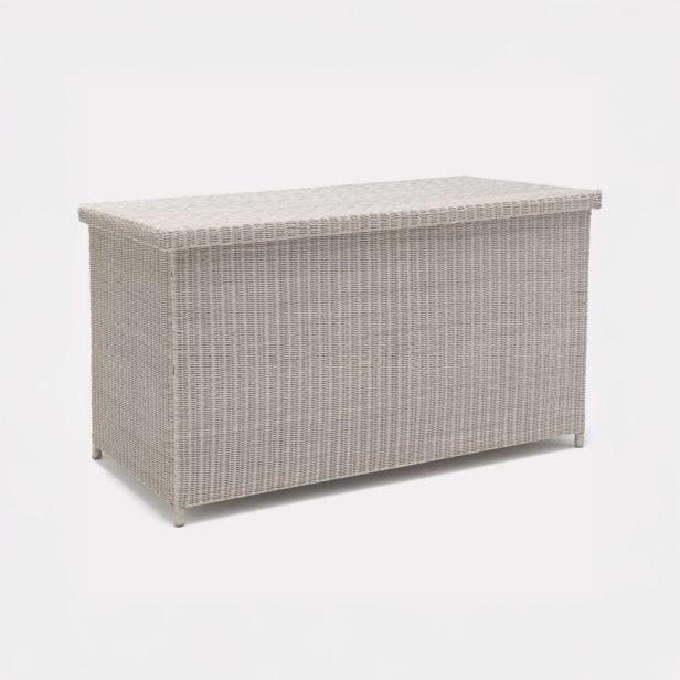 Kettler Palma Garden Cushion Box, White Wash