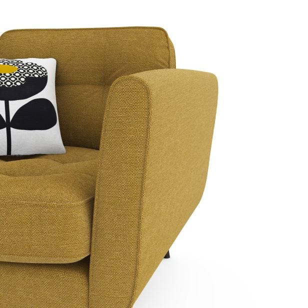 Orla Kiely Ivy Fabric Armchair, Barrow Ochre