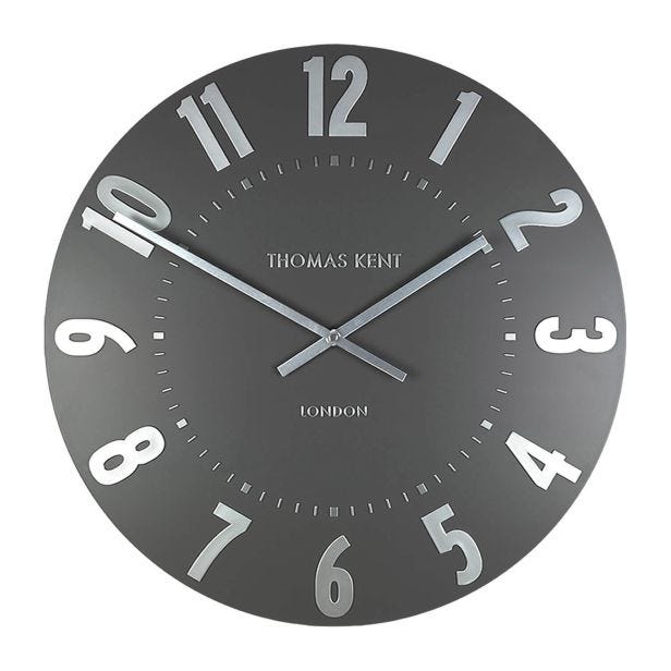 Thomas Kent Mulberry Wall Clock, 51cm, Graphite