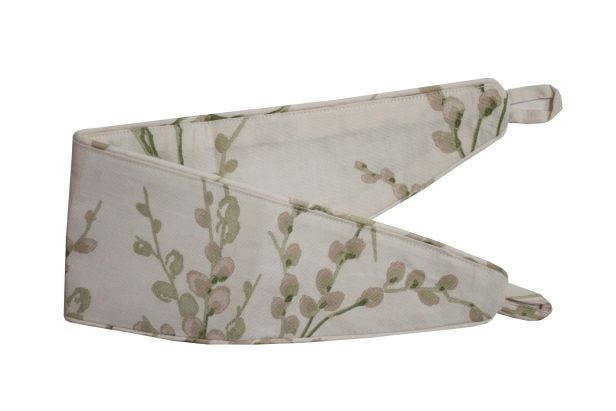 Laura Ashley Pussy Willow Tie Back Pair, Dove Grey
