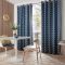 Orla Kiely Linear Stem Curtains, 168 x 183cm, Whale