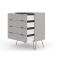 Casa Alden 4 Drawer Chest of Drawers, Grey