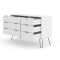 Casa Alden 3+3 Drawer Wide Chest of Drawers, White