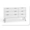 Casa Alden 3+3 Drawer Wide Chest of Drawers, White