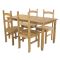 Casa Connor Large Table & 4 Dining Chairs Set