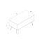 Casa Alden Open Shelf Coffee Table, Grey
