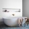Crown Easyclean Bathroom Mid Sheen Emulsion Paint, 2.5L, Pure Brilliant White