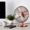 Tower Metal Desk Fan, T605000C, 12" Copper